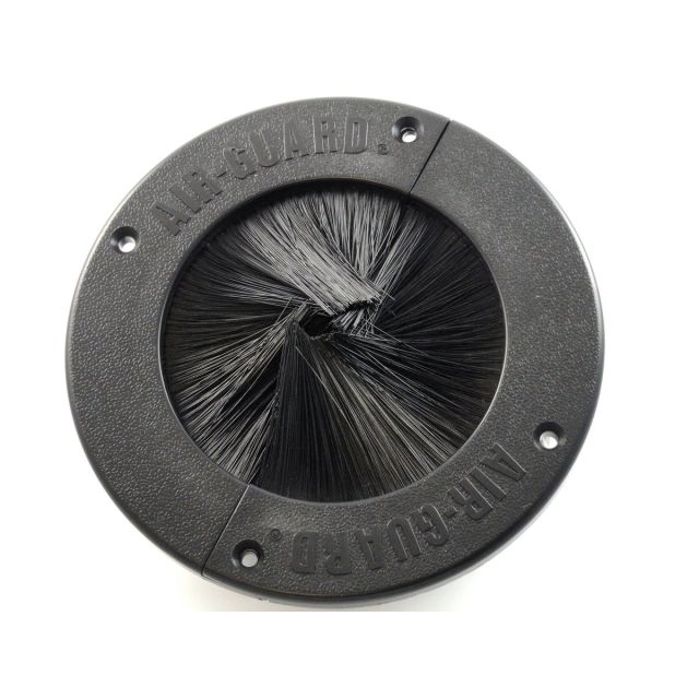 AirGuard 5" Round - Split Design Round Brush & Rubber Gasket Grommet - SKU# 116-800-050