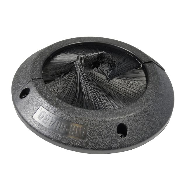 AirGuard 5" Round Surface Mount - Brush & Rubber Gasket Grommet - SKU# 116-800-050-SM